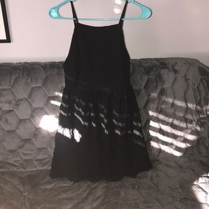 mini black lace dress